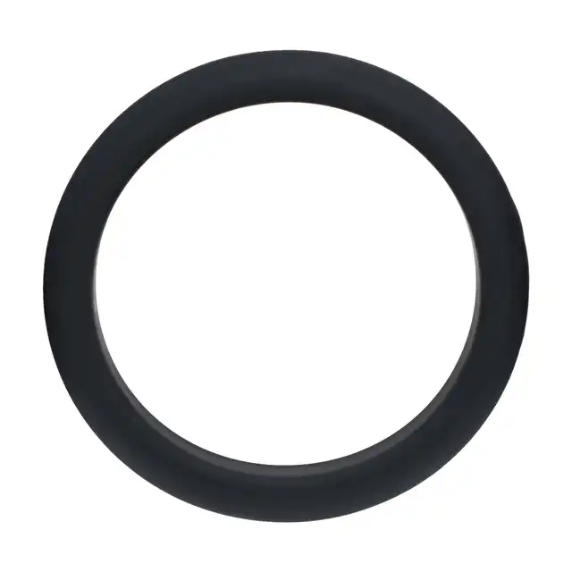 Levelz - Wide O Silicone Cock Ring XL 50 mm. Duży silikonowy klasyczny czarny pierścień erekcyjny