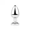 BSeries - Vibration Metal Anal Plug with Remote Control M - nowoczesny i elegancki metalowy korek analny z wibracjami, sterowany pilotem.