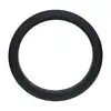 Levelz - Wide O Silicone Cock Ring XL 50 mm. Duży silikonowy klasyczny czarny pierścień erekcyjny