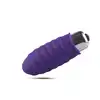 Useme - Mini Finger Fan Prop Purple - Uroczy mini wibrator ze żłobieniami. Kompaktowy rozmiar, silna stymulacja, miękki silikon.