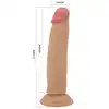 Pretty Love - Keon 8,4" - Realistyczne dildo z przyssawką z elastycznym kręgosłupem i ruchomą skórką. Ponad 21 cm przyjemności!