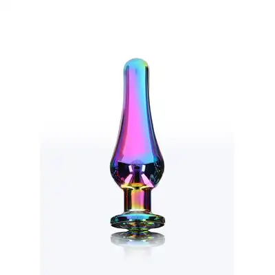 ToyJoy - Anal Play wilight Bum Bijou S. Wielokolorowa długa zatyczka analna z kryształkiem.