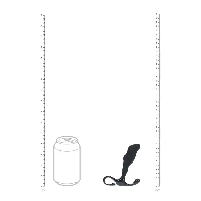 Levelz - Rippled with Hard Loop Silicone Prostate Massager S. Silikonowy masażer prostaty ze stymulacją krocza bez wibracji