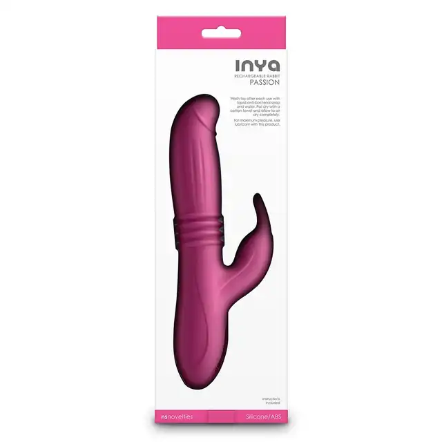 Inya - Passion Pink. Wibrator króliczek z funkcją thrustingu i wibracji, intensywne doznania, wielofunkcyjne możliwości. 