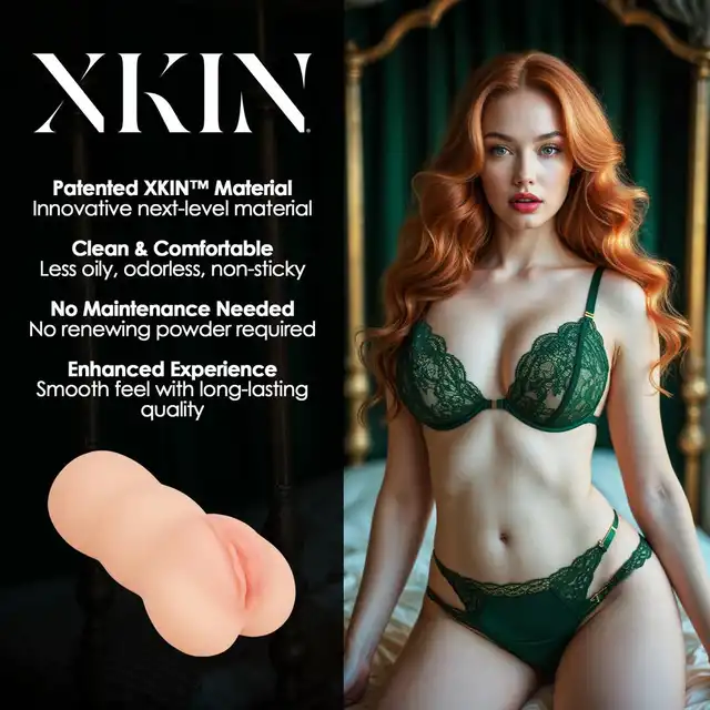 Xkin - Secret Affairs - Scarlet Tepmtress Nicolette - Klasyczny masturbator kieszonkowy ze strukturalnym wnętrzem. Nicolette czeka właśnie na Ciebie!