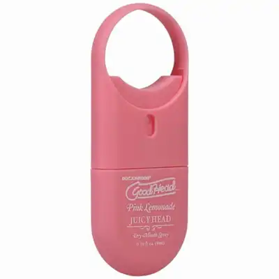 Doc Johnson - GoodHead Juicy Head To-Go Dry Mouth Spray Pink Lemonade – spray nawilżający do ust 9 ml o smaku różowej lemoniady. Opakowanie podróżne. Zabierz go wszędzie.