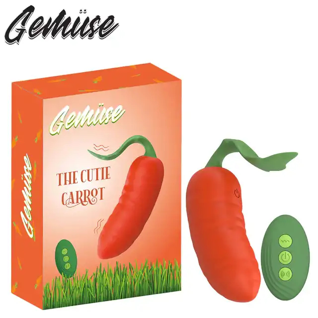 Gemüse - The Cutie Carrot. Przesłodki kompaktowy wibrator kukurydza sterowany na pilocik. 