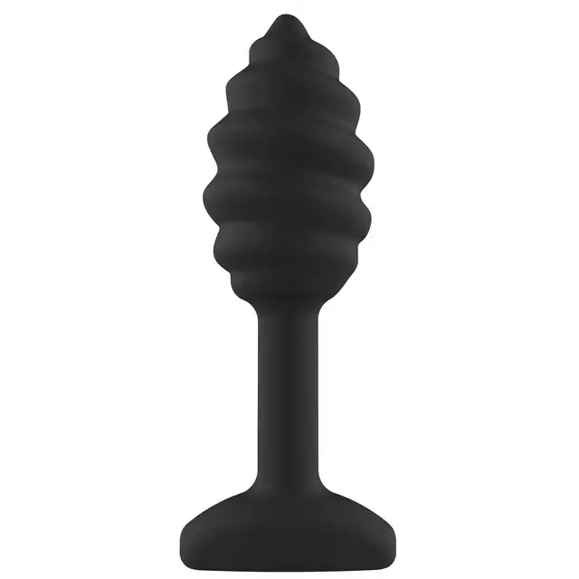 ToyJoy - Anal Play Swirl Plug. Silikonowy korek analny z falistą strukturą.