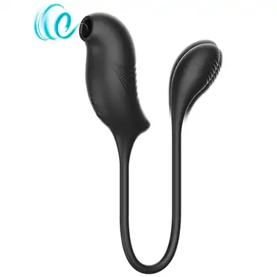 Ibiza -  Magic Clitoral Stimulator. Stymulator łechtaczki i jajeczko w jednym. 10 trybów wibracji i efekt ssania!