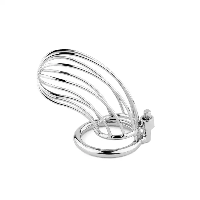 BSeries - Metal Penis Cock Cage - Regular - Stalowa klatka na penisa o wydłużonej konstrukcji. Nowoczesny, odważny i niezwykle intrygujący wygląd.