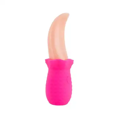 Teazers - Realistic Tongue Vibrator - Różowy Wibrator Językowy 4 tryby wibracji, 7 prędkości - elastyczny realizm w Twoich rękach.