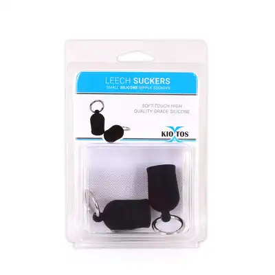 Kiotos - Silicone Leech Suckers Small - Silikonowe przyssawki na sutki z O-ringami. Miękkie i przyjemne dla skóry. Wysoka jakość!