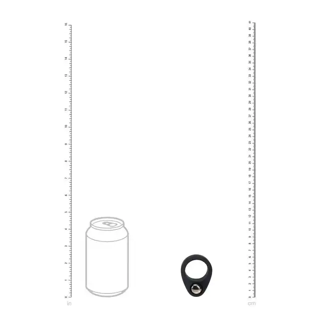 Levelz – Single Weighted Ball Cock Ring. Czarny pierścień erekcyjny z płynnego silikonu z wyjmowalnym ciężarkiem 