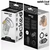Addicted Toys Locked - Iron Cell Metal Penis Cage S - Metalowa klatka na penisa z kłódką w rozmiarze S. Wytrzymała stalowa konstrukcja zapewniająca pewne dopasowanie i pełną kontrolę.