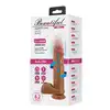 Beautiful - Abel 7,5" Rotating &amp; Thrusting Dildo - Realistyczny wibrator-dildo z przyssawką z ruchem posuwistym i rotacyjnym. 21 cm przyjemności.