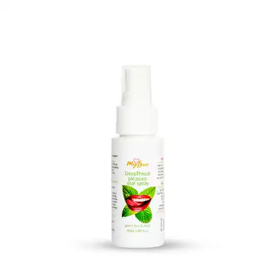 My Love - Deep Throat Pleasure Oral Spray Green Tea &amp; Mint 50 ml - Spray zwiększający komfort seksu oralnego z dodatkiem zielonej herbaty i mięty.