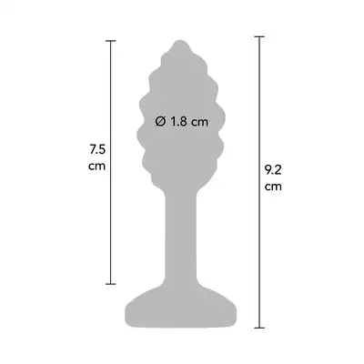 ToyJoy - Anal Play Swirl Plug. Silikonowy korek analny z falistą strukturą.