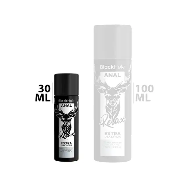 Black Hole  - Gel Silicone Base Anal Dilation 30 ml - Silikonowy lubrykant analny o delikatnym efekcie relaksującym. Długotrwały poślizg i większy komfort podczas stymulacji analnej.