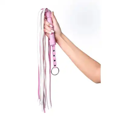 Toyfa - Anonymo No0006. Estetyczny różowy flogger z długimi paskami. 