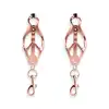 NS Novelties -  Bounds Nipple Clamps Rose Gold C3. Eleganckie, zmysłowe metalowe zaciski. 