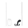 Levelz - Bulb with Loop Silicone Prostate Massager M. Czarny silikonowy stymulator prostaty w rozmiarze M bez wibracji 