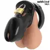 Addicted Toys - Forbidden Vault Penis Cage 10 cm - Klatka na penisa z rozbudowanym systemem blokowania i wymiennymi pierścieniami.
