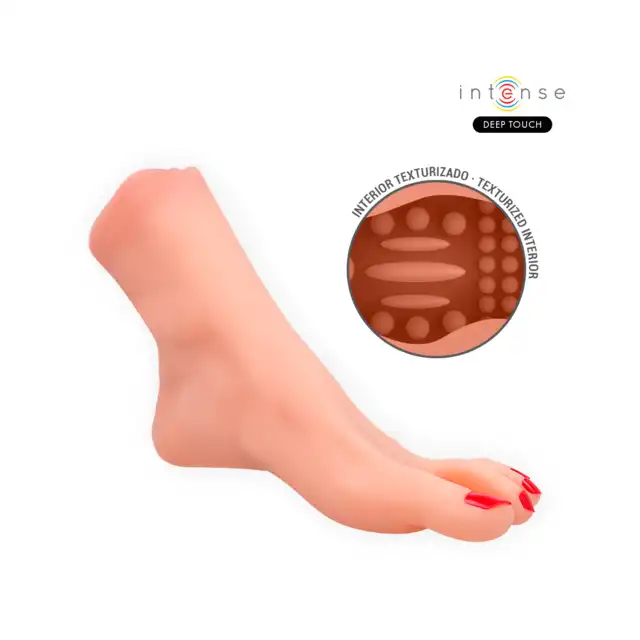 Intense - Deep Touch Gabbie Foot.  Dwuczęściowy masturbator w kształcie realistycznych stóp z waginami