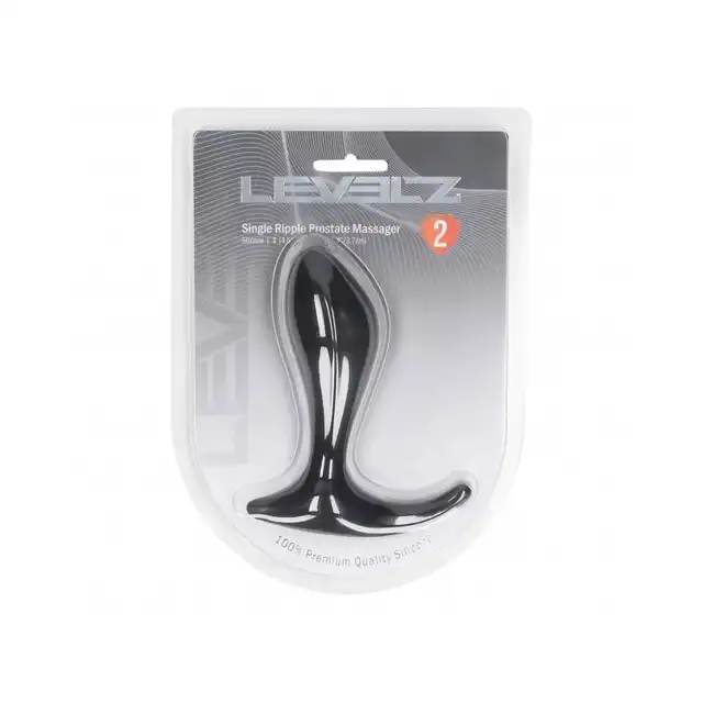 Levelz – Single Ripple Prostate Massager. Klasyczny silikonowy masażer prostaty