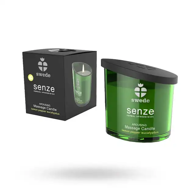 Swede - Senze Arousing. Świeca do masażu zapach Cytryna, pieprz i eukaliptus 50 ml. 