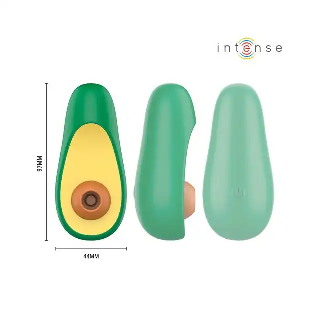 Intense – Waki Avocado Clitoral Suction Stimulator. Kolorowy dyskretny stymulator łechtaczki w kształcie awokado