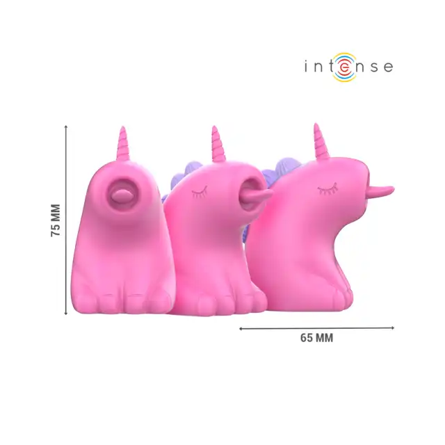 Intense - Pinkie Clitoral Stimulator - Niesamowicie czarujący jednorożec z intensywnie rotującym języczkiem. Zabaw się z nim także w wannie!