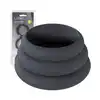Levelz - Wide O Cock Ring Set. Zestaw 3 czarnych silikonowych ringów L/XL/XXL