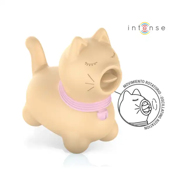 Intense - Toulouse Clitoral Stimulator - Mega uroczy kotek z rotującym języczkiem 360°. Bardzo intensywne doznania dla Twojej łechtaczki!