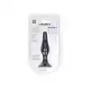 Levelz - Slim Anal Plug Medium 11,5 cm. Czarny silikonowy smukły korek analny o szerokiej podstawie i 3 cm średnicy