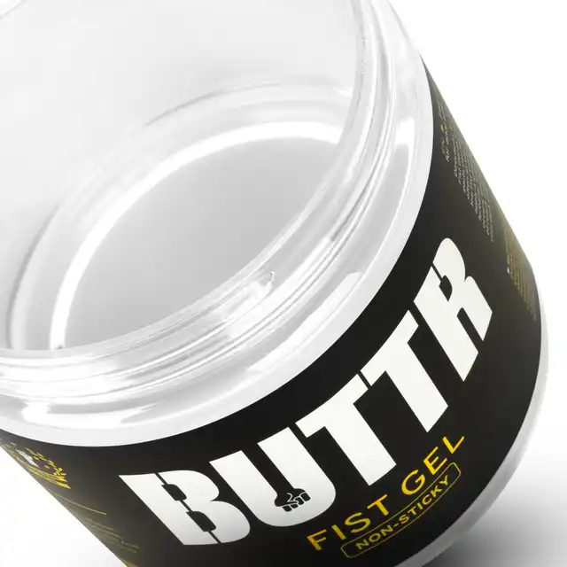 Buttr – Transparent Fisting Gel Non-Sticky 500 ml. Gęsty, transparentny lubrykant do fistingu o formule bez lepkości. Czysty poślizg