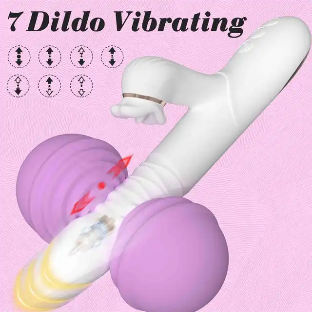 BSeries Dual Motion Licking Vibe - Innowacyjny wibrator rotacyjny ze stymulacją łechtaczki w kształcie ust z ruchomym języczkiem.