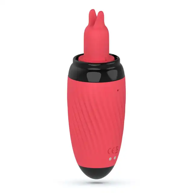 Crushious - Scarlet Vulva Vibrating Tongue &amp; Suction Stimulator - Wibrujący języczek i regulowane ssanie połączone w jednym intensywnym stymulatorze.