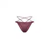 Obsessive - Parisel Mini Panties L/XL - Figi podkreślające atuty. Głęboki burgund, transparentny mesh i paseczki, które efektownie podkreślają biodra.