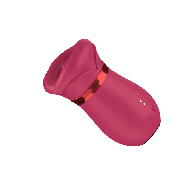 BSeries Kiss Me Deluxe Air Tongue 360 - Wibrujący stymulator łechtaczki z funkcją ssania i rotacyjnym ruchem języczka.
