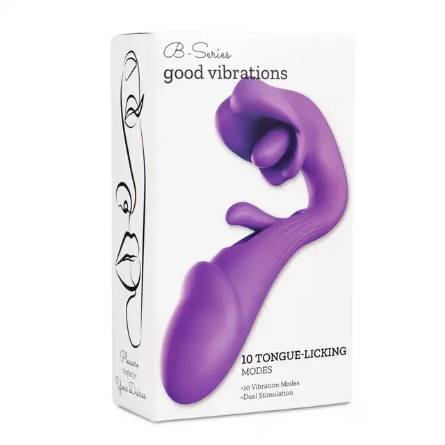 BSeries Tongue Flap Dual Vibe – Zaawansowany wibrator do punktu G i łechtaczki z zaciskającymi ustami.