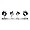 Fantasy Fetish - Spreader Bar and Cuff Set - Rozpórka z kajdankami na nadgarstki i kostki. Metalowa rozpórka z czterema regulowanymi kajdankami, stworzona do krępowania nadgarstków i kostek podczas zabaw bondage.