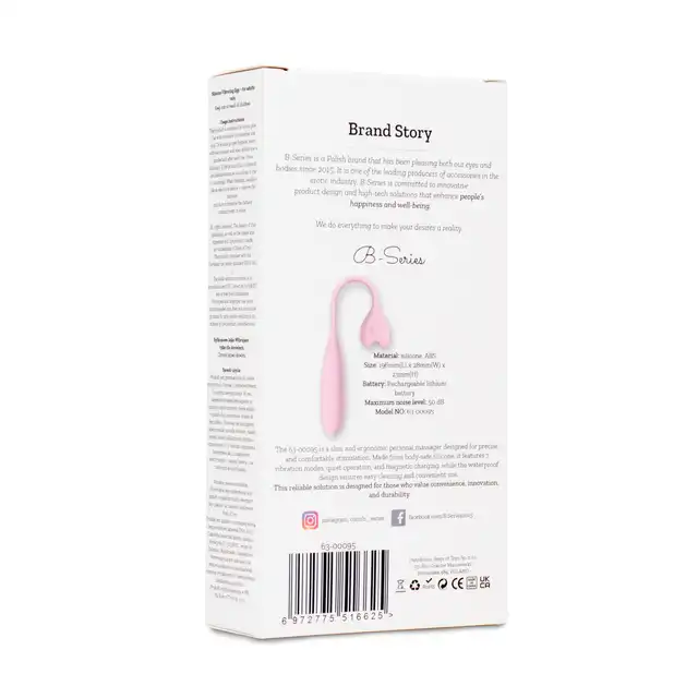 BSeries FlexTouch Curve - Elastyczny mini wibrator z 7 programami wibracji.