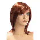 World Wigs - Zoe ruda peruka. Średniej długości proste włosy z grzywką.