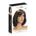 World Wigs - Victoria kasztanowa średniej długości perka. Falowane włosy z grzywką. 