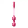 Satisfyer - Love Birds 2 Pink - Wibrujące kulki gejszy z aplikacją i pilotem - dwa silniki, 12 programów wibracji oraz sterowanie aplikacją lub pilotem – trening mięśni dna miednicy w nowoczesnym wydaniu.