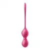 Satisfyer - Love Birds 2 Pink - Wibrujące kulki gejszy z aplikacją i pilotem - dwa silniki, 12 programów wibracji oraz sterowanie aplikacją lub pilotem – trening mięśni dna miednicy w nowoczesnym wydaniu.
