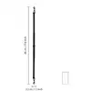 Ouch! - Adjustable Spreader Bar. Czarny regulowany drążek rozporowy z karabińczykami do akcesoriów. 