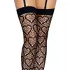 Leg Avenue - Heart Net Thigh Highs. Czarne pończochy z uroczym motywem serduszek. 