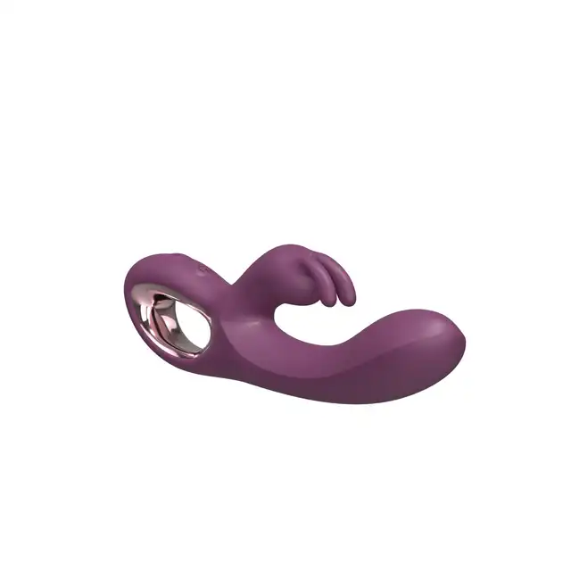 BSeries Rabbit Vibrator Purple - Fioletowy wibrator króliczek z poręcznym uchwytem.