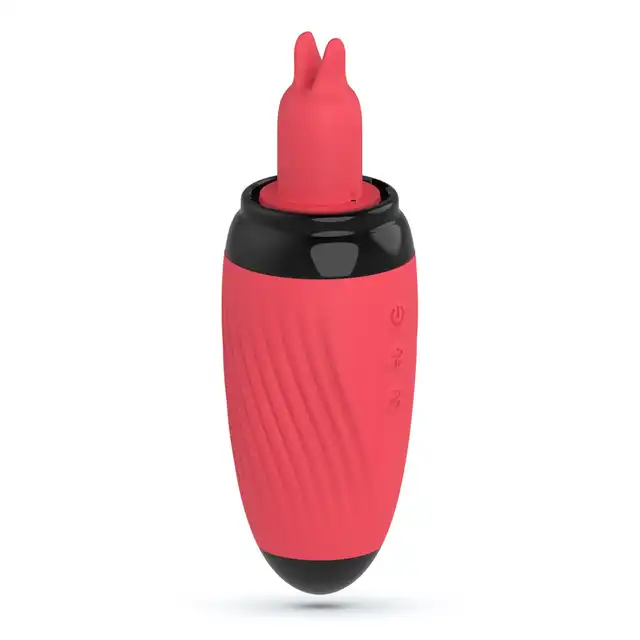 Crushious - Scarlet Vulva Vibrating Tongue &amp; Suction Stimulator - Wibrujący języczek i regulowane ssanie połączone w jednym intensywnym stymulatorze.